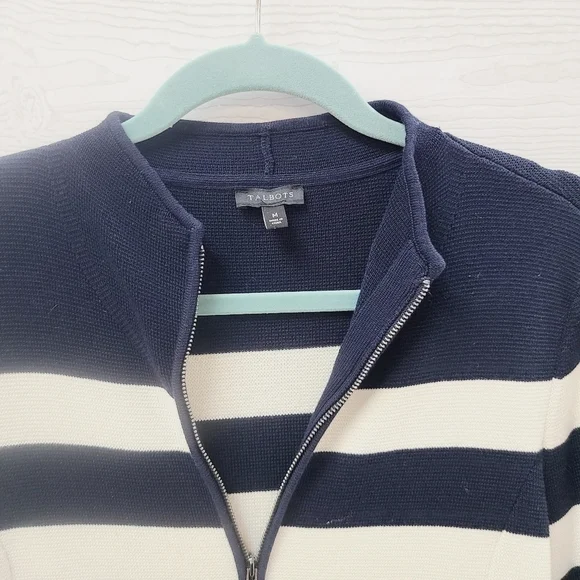 Talbots zip Knit Jacket - Picture 2 of 7